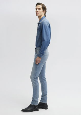 Mavi Blugi Albastri Deschisi KVNC Skinny Barbati [4]