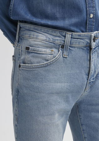 Mavi Blugi Albastri Deschisi KVNC Skinny Barbati [5]