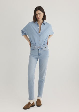 Boyfriend - Mavi Blugi Albastri Deschisi Cindy Mom Femei