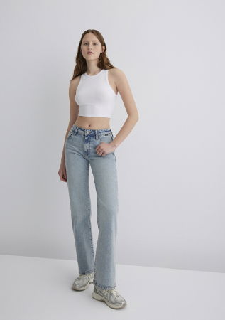 ЖЕНЩИНЫ - Mavi Женские Джинсы Синие Straight