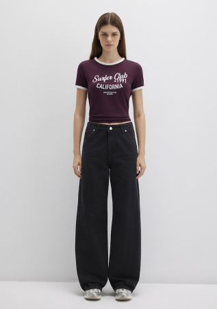 Mavi Blugi Gri Inchis Kimberly Wide Leg Femei [3]