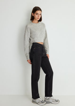 Straight - Mavi Blugi Negri New York Straight Femei