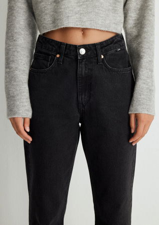 Mavi Женские Джинсы Чёрные New York Straight [7]