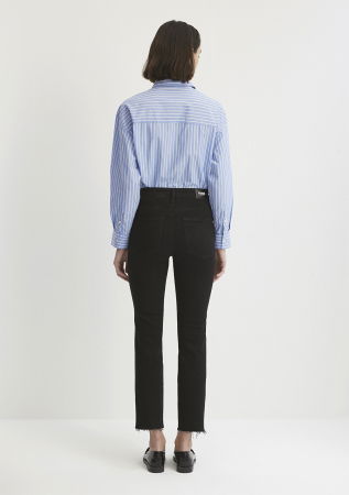 Slim - Mavi Blugi Negri Viola Slim Straight Femei