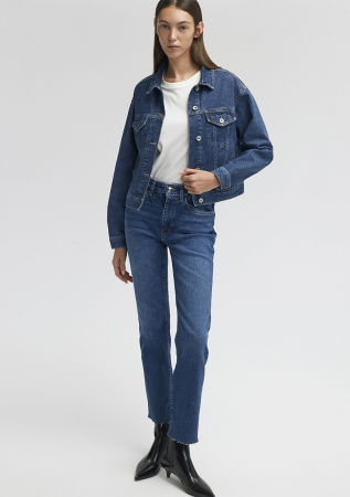 JEANS - Mavi Blugi Albastri Viola Slim Straight Femei