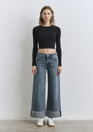 ЖЕНЩИНЫ - Mavi Джинсы Dark Used EMILIA Wide Leg