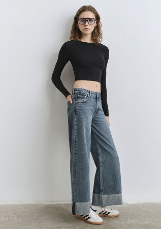 ЖЕНЩИНЫ - Mavi Джинсы Dark Used EMILIA Wide Leg