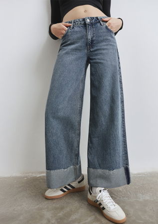 Mavi Blugi Albastri EMILIA Wide Leg Femei [7]