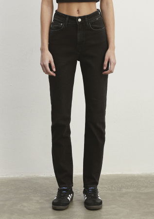 JEANS - Mavi Blugi Negri Star Mom Femei