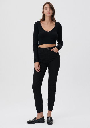 FEMEI - Mavi Blugi Negri Cindy Mom Femei