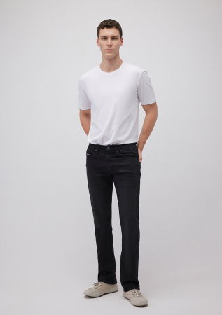 МУЖЧИНЫ - Mavi Мужские Джинсы Чёрные Hunter Straight