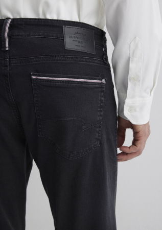Mavi Мужские Джинсы Чёрные Hunter Straight [8]