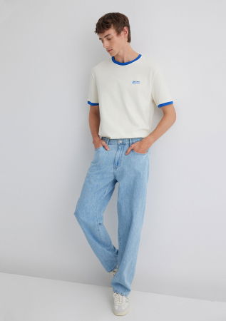 JEANS - Mavi Blugi Albastri Deschisi MITTE Loose Barbati