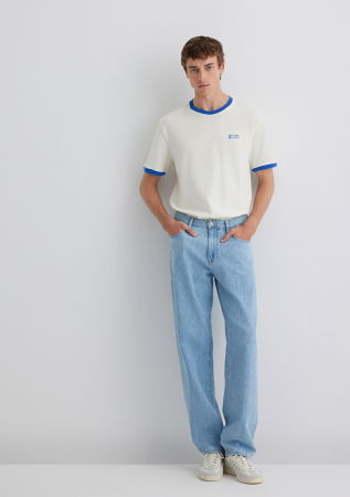 JEANS - Mavi Blugi Albastri Deschisi MITTE Loose Barbati