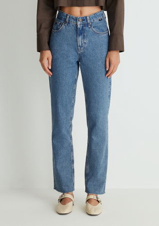 Mavi Женские Джинсы Синие New York Straight [5]