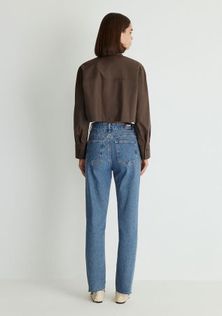 Mavi Женские Джинсы Синие New York Straight [6]