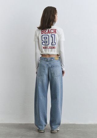 Mavi Джинсы Mid Blue Lisa Baggy [6]