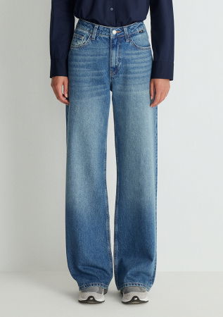 Mavi Blugi Albastri Deschisi Malibu Wide Leg Femei [3]