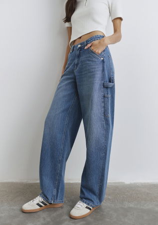 Baggy - Mavi Джинсы Mid Brushed BERRY Baggy