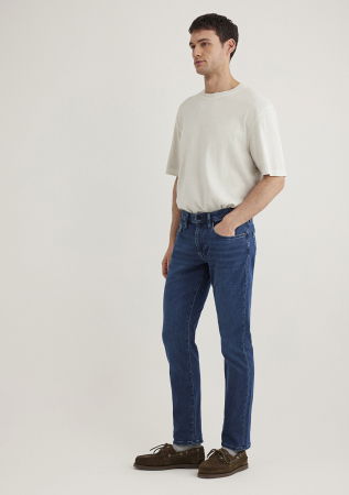 Slim - Blugi Navy Marcus Slim Straight Barbati