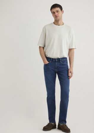 Slim - Mavi Blugi Navy Marcus Slim Straight Barbati