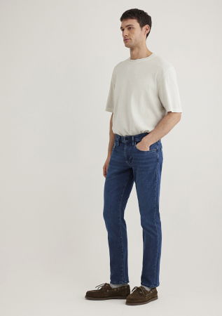 Slim - Mavi Blugi Navy Marcus Slim Straight Barbati