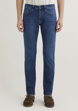 Slim - Blugi Navy Marcus Slim Straight Barbati