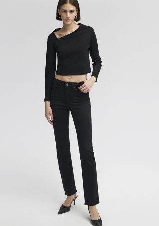 ДЖИНСЫ - Mavi Женские Джинсы Чёрные Kendra Straight