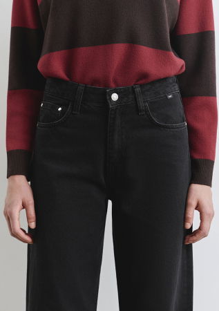 Mavi Blugi Gri Inchis Malibu Wide Leg Femei [6]