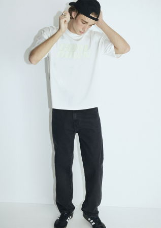 BARBATI - Mavi Blugi Negri Oxford Loose Barbati