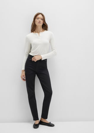 Boyfriend - Mavi Blugi Negri Star Mom Femei