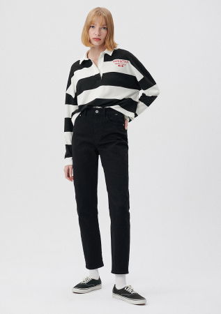 ЖЕНЩИНЫ - Mavi Женские Джинсы Чёрные Star Mom