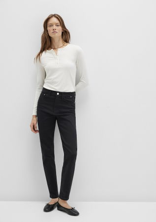 Boyfriend - Mavi Blugi Negri Star Mom Femei