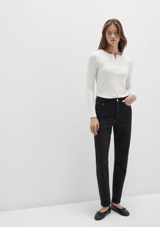 Boyfriend - Mavi Blugi Negri Star Mom Femei