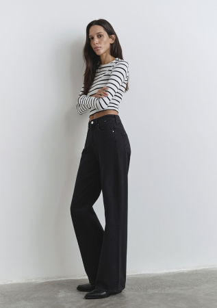 ЖЕНЩИНЫ - Mavi Джинсы Negru Victoria Wide Leg