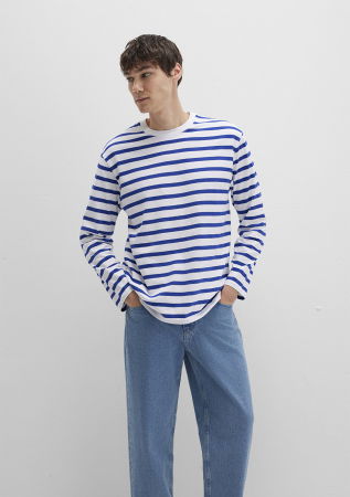 BARBATI - Mavi Bluza Multicolor Loose Barbati