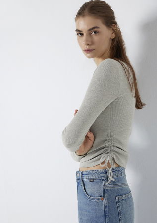 FEMEI - Mavi Bluza Gri Deschis  Femei