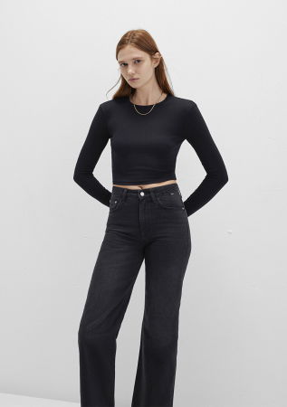 Толстовки - Mavi Свитшот Negru Crop