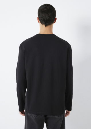 Hanorace - Bluza Neagra Loose Barbati