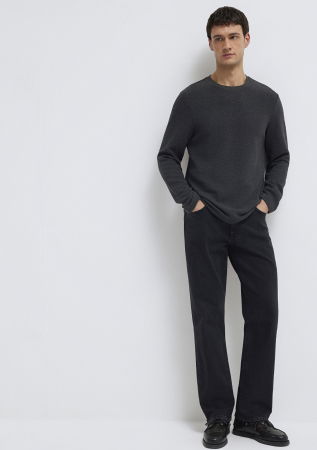 BARBATI - Mavi Bluza Gri Inchis Slim Barbati