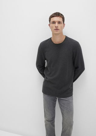 BARBATI - Mavi Bluza Gri Inchis Slim Barbati