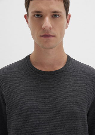 BARBATI - Mavi Bluza Gri Inchis Slim Barbati