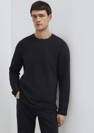 BARBATI - Mavi Bluza Neagra Slim Barbati