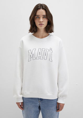 Толстовки - Mavi Свитшот White Loose