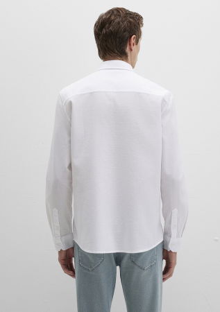 Mavi Camasa Alba Slim Barbati [4]