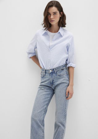 Camasi - Mavi Camasa Albastra Deschisa Regular Femei