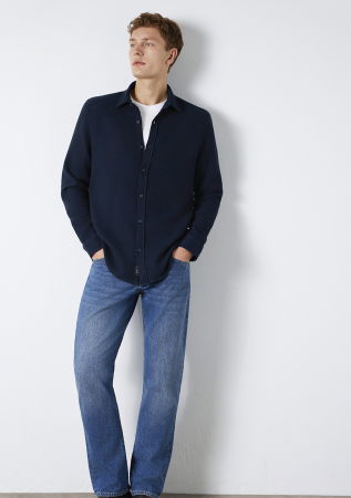 BARBATI - Mavi Camasa Navy Regular Barbati