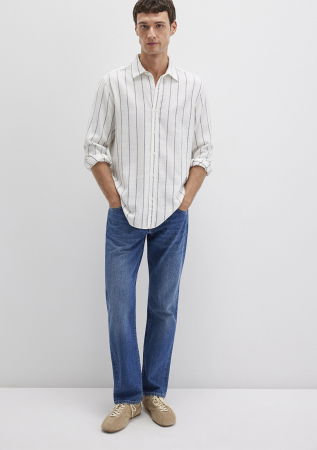 IMBRACAMINTE - Mavi Camasa Alba Regular Barbati