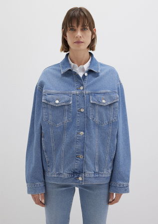 FEMEI - Geaca Albastra Oversize Femei