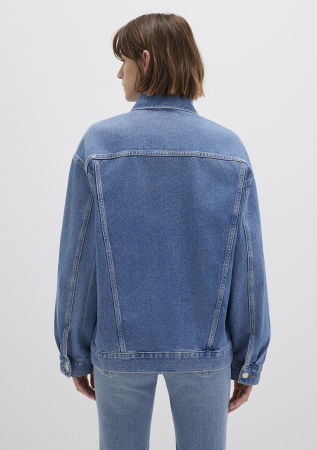 FEMEI - Geaca Albastra Oversize Femei